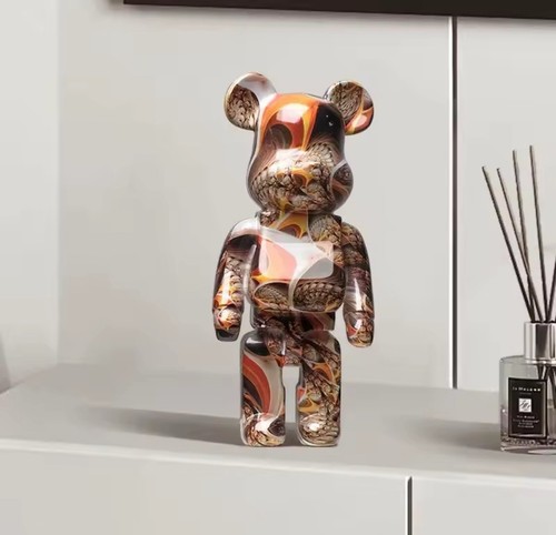Modern resin bear statue - modern,