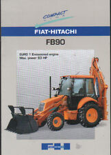 Fiat-Hitachi "FB90" Tractor Backhoe Loader Brochure Leaflet