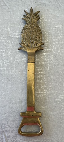 Brass pineapple bottle opener - bottle,