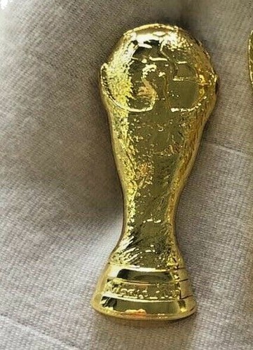 World cup trophy pin - world, badge