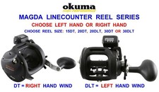 NEW OKUMA MAGDA MA LINE COUNTER MULTIPLIER REEL SEA FISHING BOAT TROLLING UPTIDE