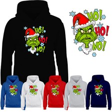 Grinch Angry Boys Hoodie Xmas