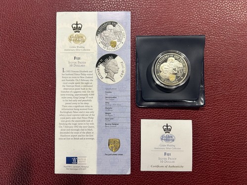 1997 fiji dollar silver - 1997,
