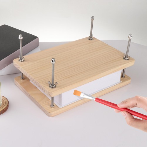 Wooden book press bookbinding - wooden,