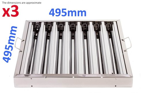 Canopy grease baffle - 3x,