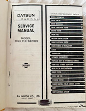 Datsun 240K GL Service Manual HGC110 | 1976 Nissan Factory Book Japan Rare
