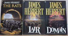 James Herbert Rats book 1-3 w/ Lair/Domain NEL New English Library 1990 edtns