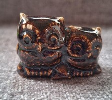 Fosters Pottery Two Owls Mini