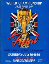 WORLD CUP FINAL 1966 England v W Germany ORIGINAL programme, excellent condition
