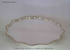 Silver Scallopped Edge Salver