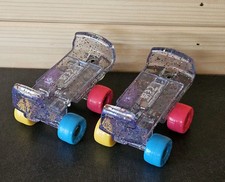 Build A Bear Roller Skates Sparkly & Multicolour Wheels VGC