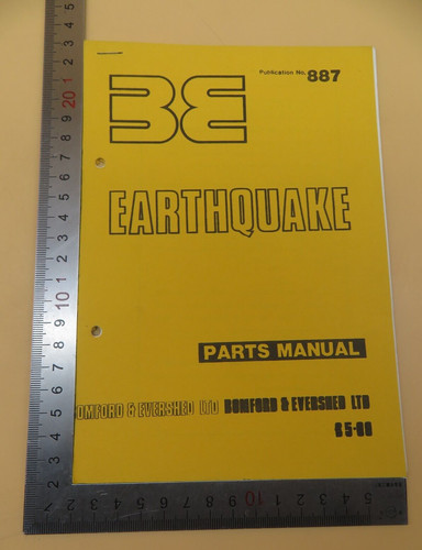Earthquake parts manual - be,