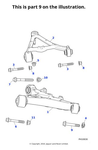 Jaguar genuine bolt screw - bolt,