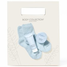 Foot Cream Gift Set Soak Crystals Lotion and Fluffy Socks Women Lavender Xmas
