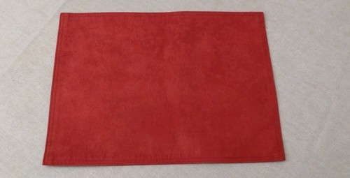 Red faux suede christmas - red,