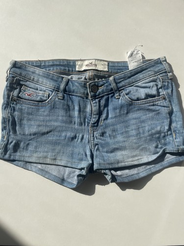 Hollister blue denim shorts