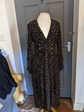 Topshop Black & Pink Polka Dot