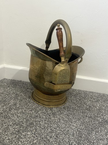 Coal bucket scuttle metal - coal,