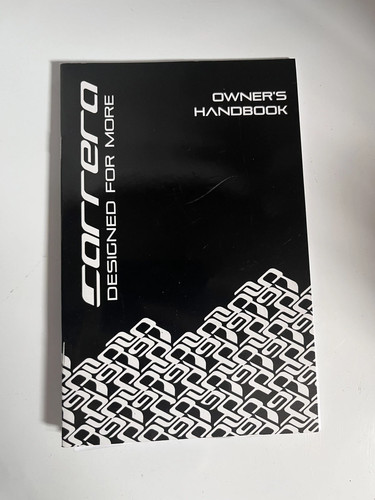Carrera bike owner handbook - owner's,