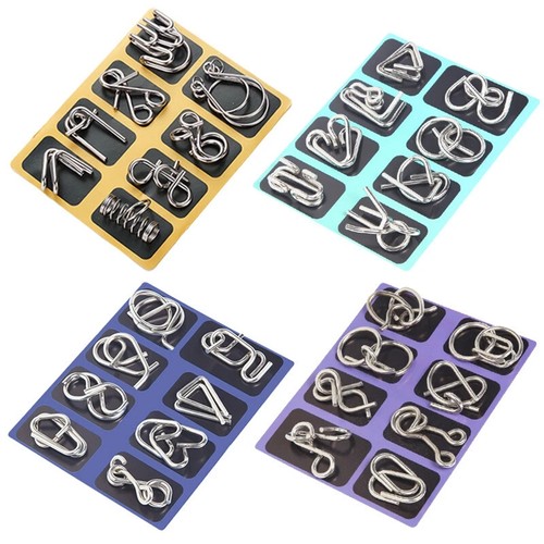 32pcs brain teaser - brain, metal