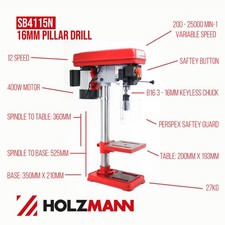Holzmann pillar drill 16mm - drill,