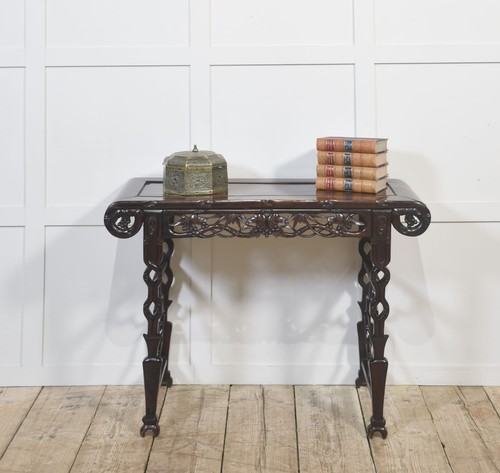 Chinese carved rosewood altar - chinese,