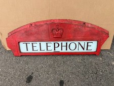 Original K6 Telephonebox Kiosk Top Sign