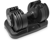 MikaMax Adjustable Dumbbell 20kg Dumbbell with Anti Slip Handle, Storage Tray