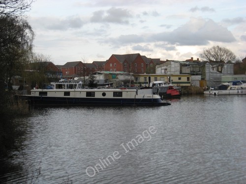 Photo 12x8 canal basin - canal, boat