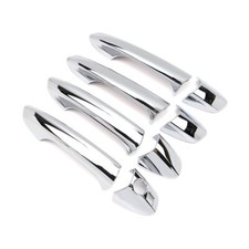 Chrome Door Handle Cover for Benz GLK CLA GLA Class X156 W204 w/ Smart Keyhole