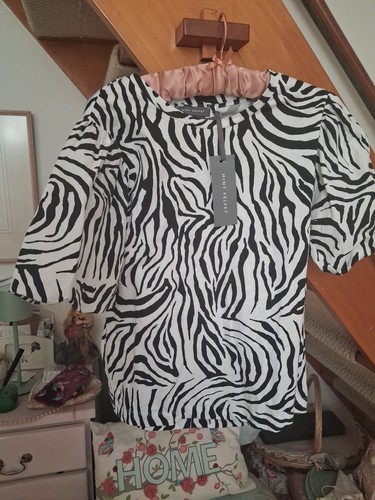 Mint velvet puff sleeve - mint, animal
