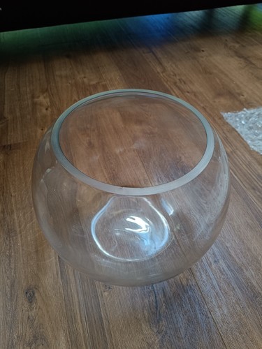 28cm round glass - fish, bowl