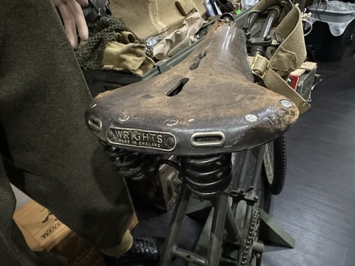 Ww2 wrights leather bicycle - ww2,
