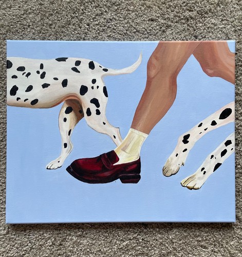 Original dalmatian painting - original,