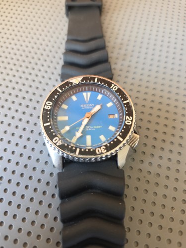 Seiko 7002 700a - modded, blue