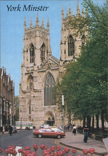Vintage york minster postcard - york,