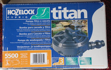 TITAN HOZELOCK CYPRIO WATERFALL & FILTER PUMP POND 5500 LE8 COLLECT