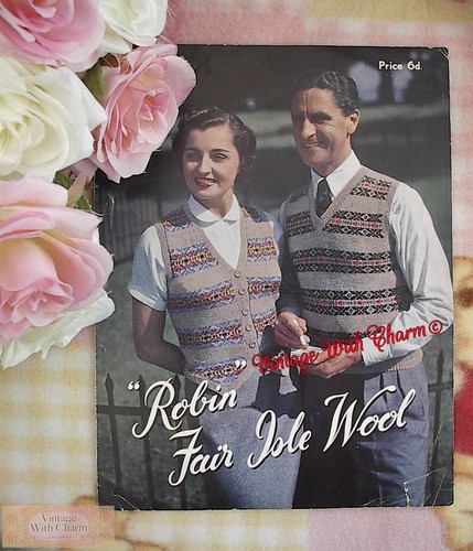 Vintage 1950s fair isle - vintage,