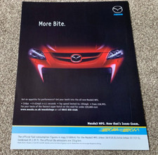 MAZDA 3 MPS 2.3 FRAMEABLE COLLECTIBLE ORIGINAL CLASSIC CAR ADVERT