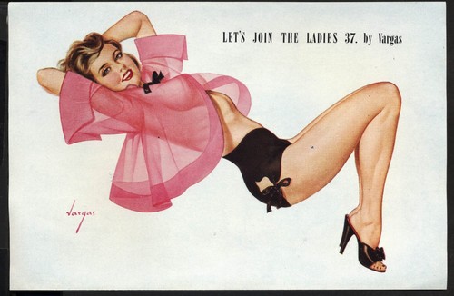 1950 pin vargas 37 - pin-up, (#