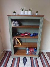 Solid Wood 3-Tier Bookcase Display Shelving Storage Unit