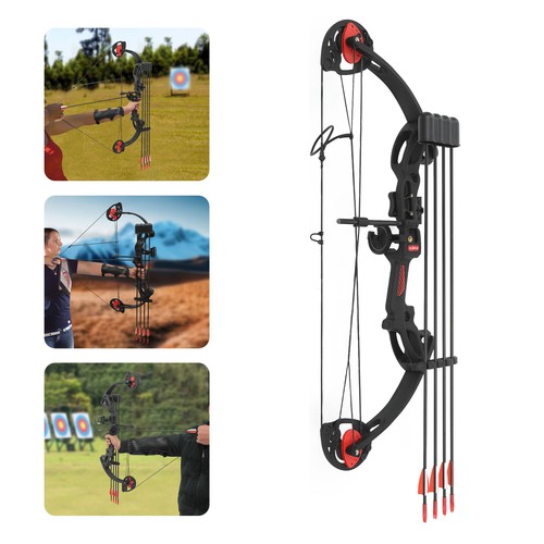 Compound bow and - bow, set