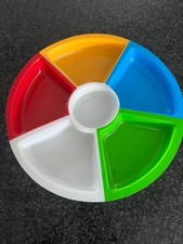 Party Divided Snack Plate Appetizer Serving Platter Fruits Nuts Dish Food Tray