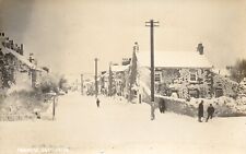 CASTLESIDE NEAR CONSETT. FRONT STREET BY W.BAINBRIDGE. SNOW SCENE