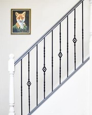Set of 2 Black "Enfield" Stair