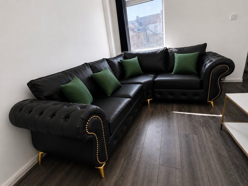 Rio chesterfield corner black - chesterfield,