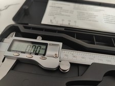 Digital Caliper Micrometer 150mm LCD Stainless Steel Vernier Tool Black