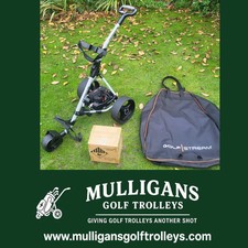 USED HILL BILLY TERRAIN ELECTRIC GOLF TROLLEY & New lithium battery