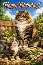 Norwegian Forest Cat Birthday