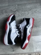 Air Jordan 11 Retro Low Black , Red And White